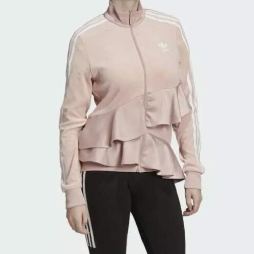 adidas Originals Pink Ruffled Jacket
